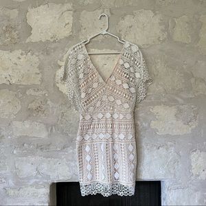 White lace dress